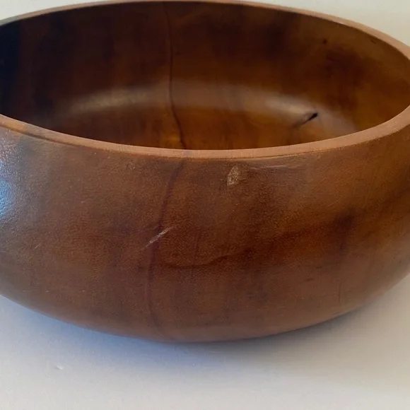 Handcrafted Large Wooden Bowl Monkey Pod Wood - Picture 7 of 7